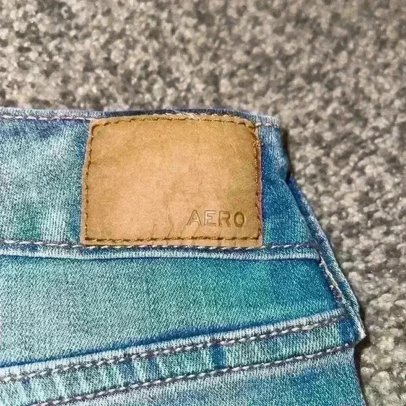 Aeropostale high rise distressed jeggings - Picture 3 of 5